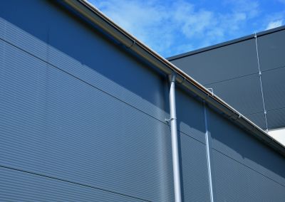 Gutter Covers on Commercial Building